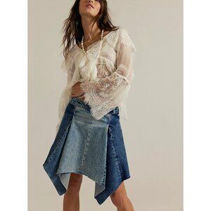 FREE PEOPLE We The Free Wild River Handkerchief Skirt / Small Talk